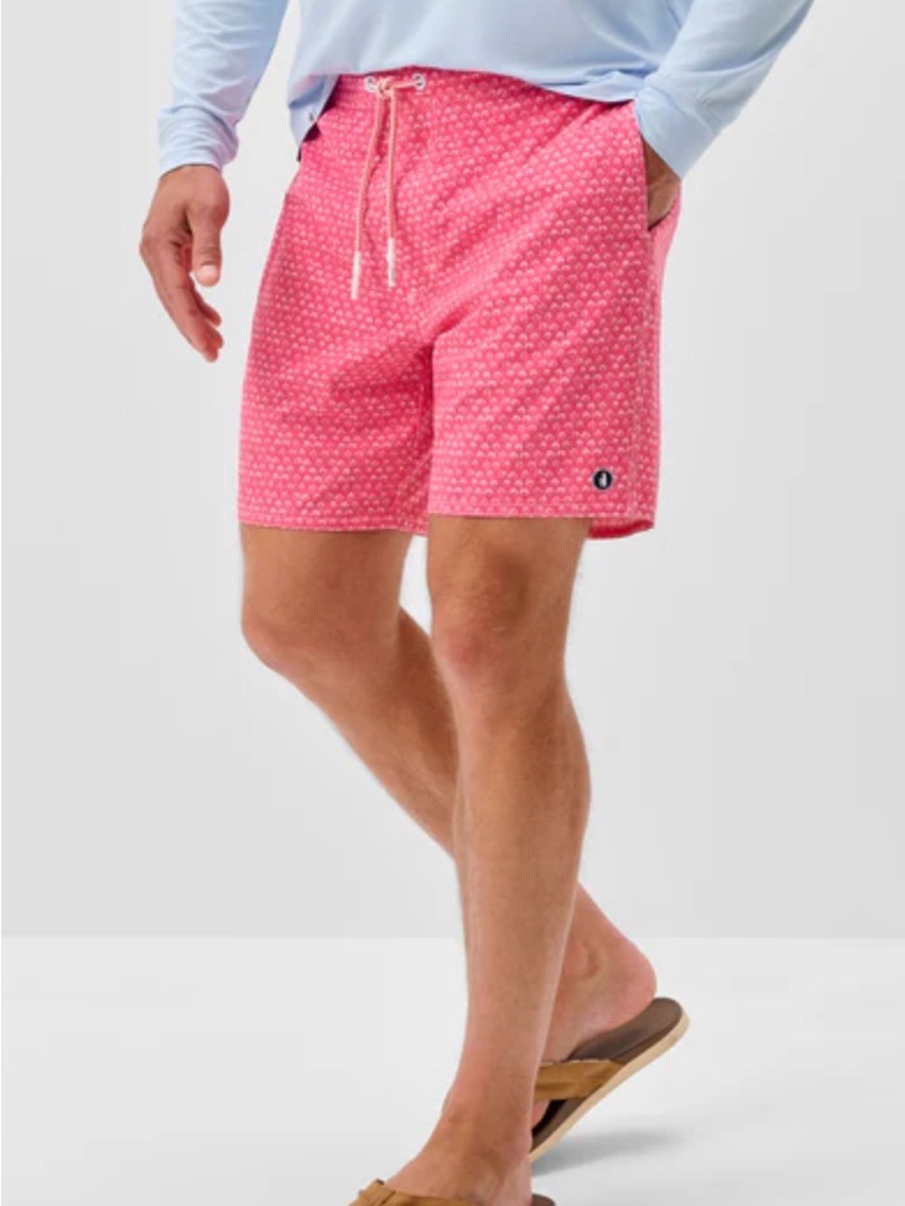 Johnnie-O Half Elastic 7" Swim Trunks